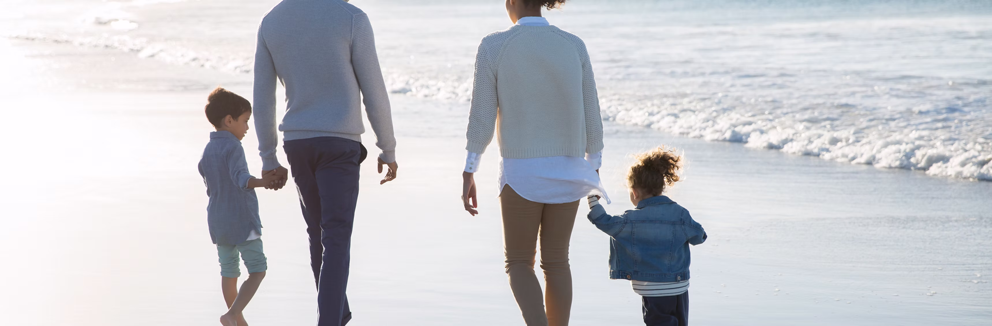 Family at the beach